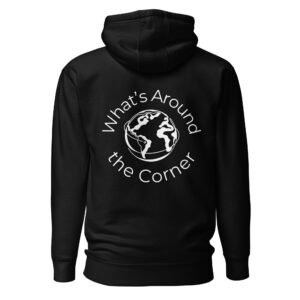 Unisex Dark Black Back Logo Hoodie