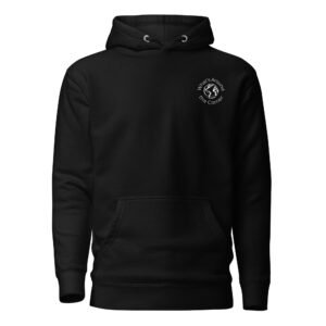 Unisex Cozy Miles Black Logo Hoodie