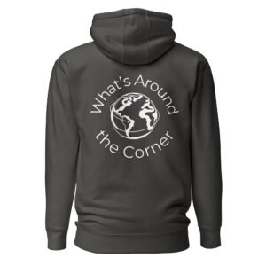 Unisex Vintage Black Back Logo Hoodie
