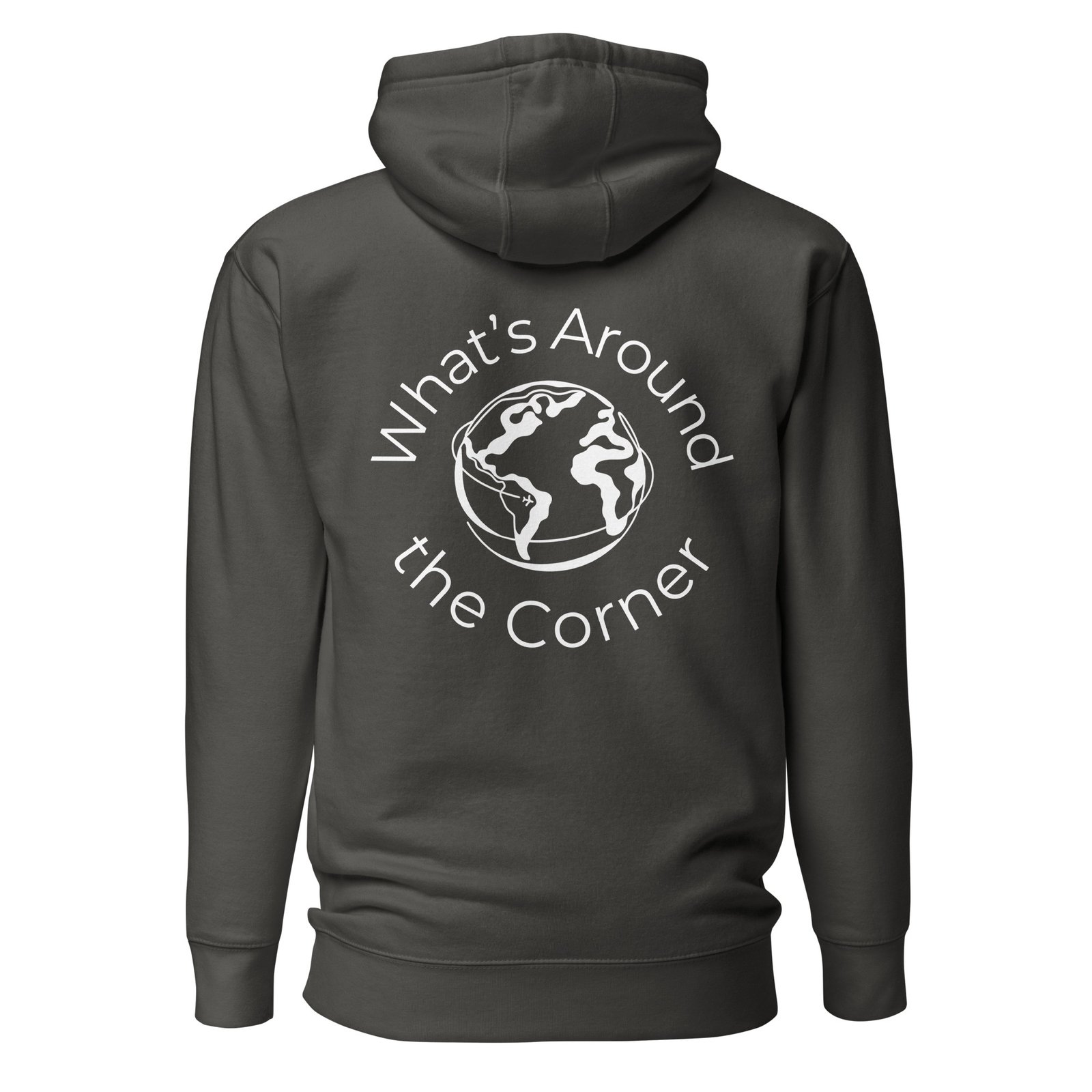 Unisex Vintage Black Back Logo Hoodie