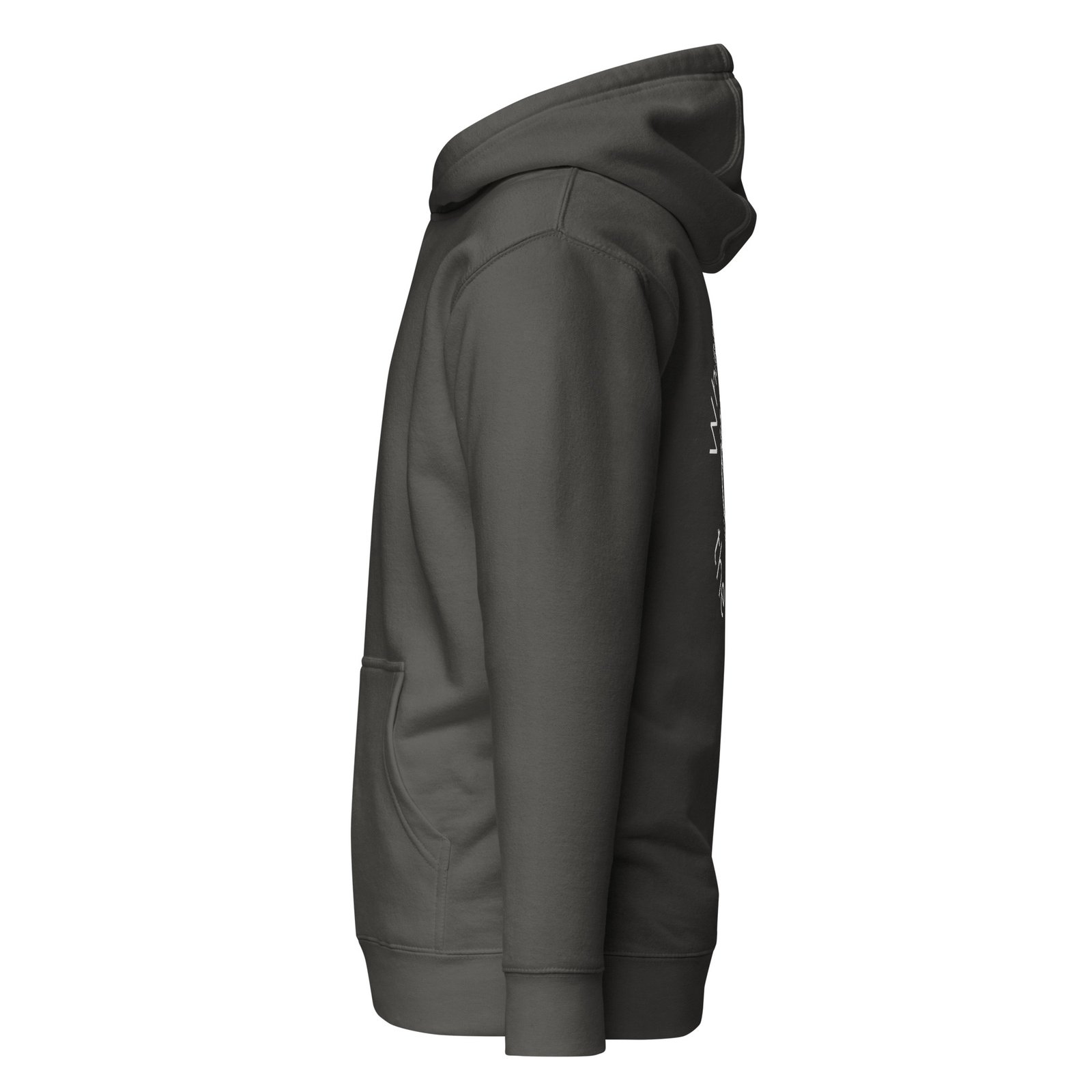 Unisex Vintage Black Back Logo Hoodie - Image 3
