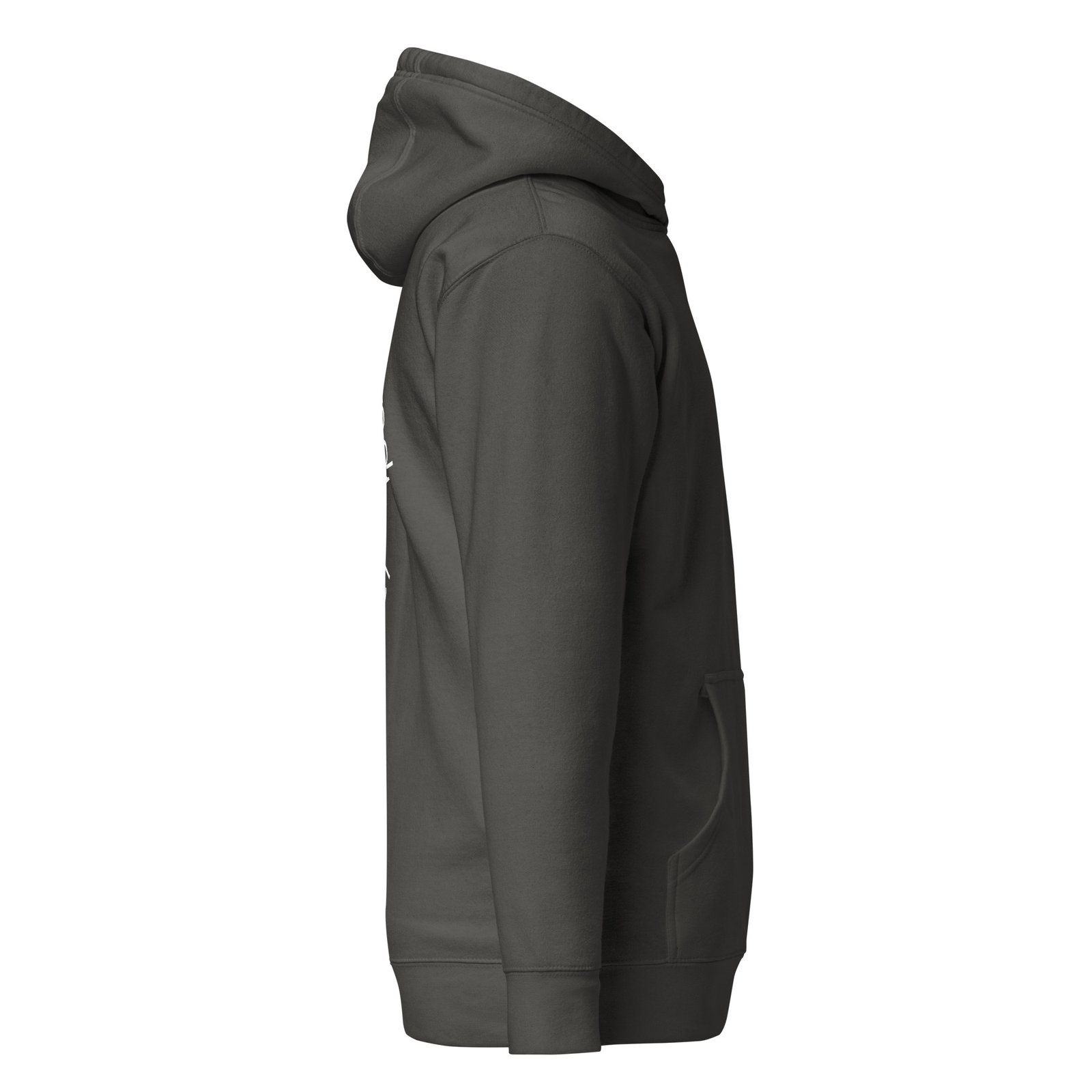 Unisex Vintage Black Back Logo Hoodie - Image 4