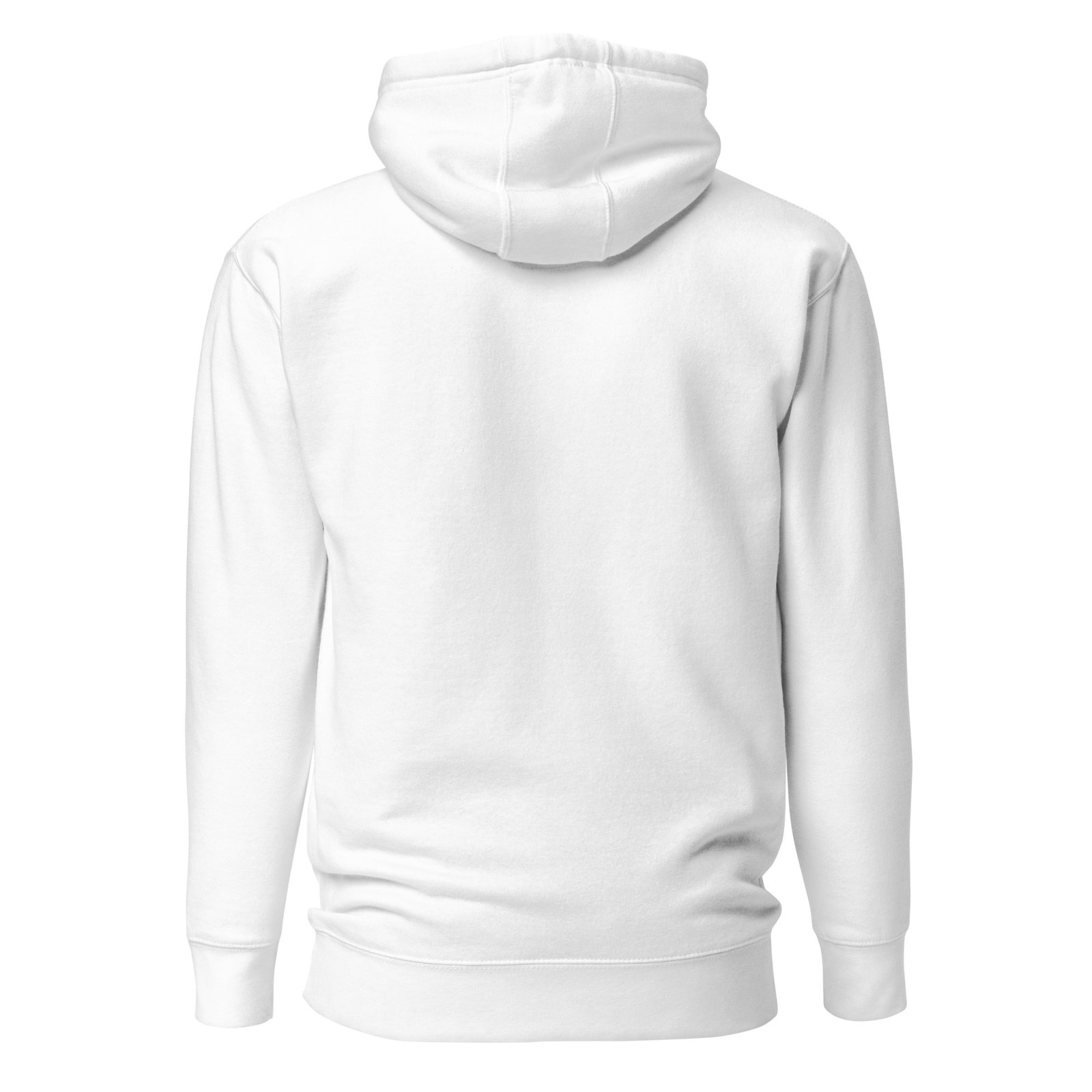 Unisex White Logo Hoodie - Image 2