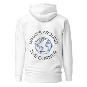 Unisex White Back Logo Hoodie