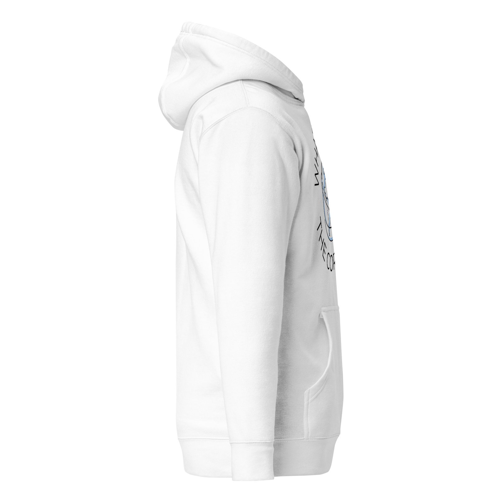 Unisex White Logo Hoodie - Image 4